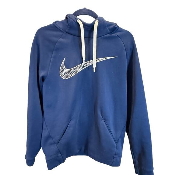 Nike Dri-FIT Blue Hooded Sweatshirt Men’s Size Small Pullover Hoodie Athletic - Picture 5 of 11